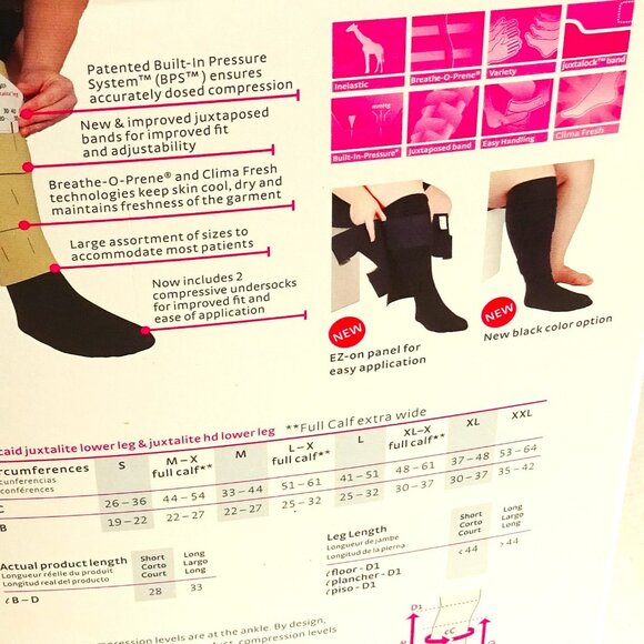 Medi Compression Stockings HD Lower Leg Med Short  CJL3S002 Circaid Juxtalite - Picture 4 of 7